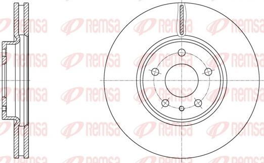 Remsa 61605.10 - Тормозной диск autospares.lv