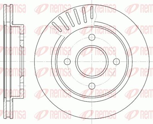 Remsa 6160.10 - Тормозной диск autospares.lv