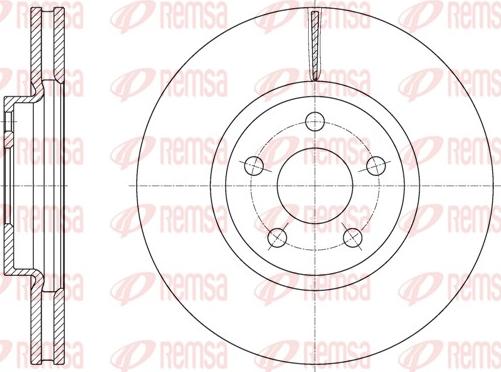 Remsa 61603.10 - Тормозной диск autospares.lv