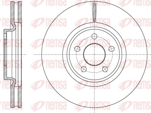 Remsa 61602.10 - Тормозной диск autospares.lv