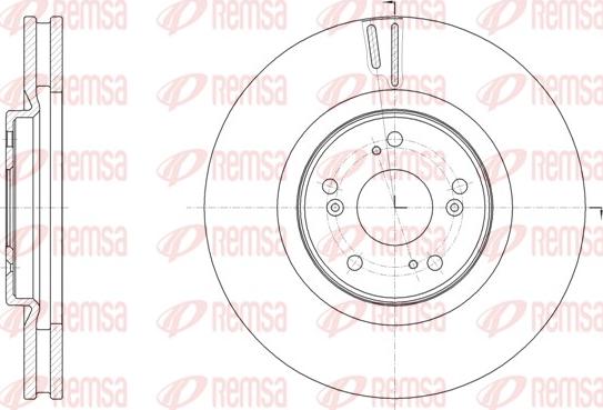 Remsa 61607.10 - Тормозной диск autospares.lv