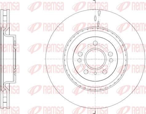 Remsa 61634.10 - Тормозной диск autospares.lv
