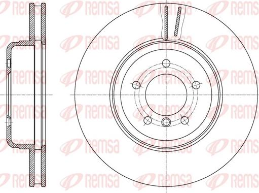 Remsa 61630.10 - Тормозной диск autospares.lv