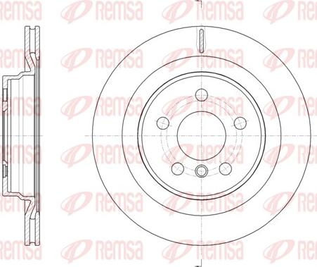 Remsa 61632.10 - Тормозной диск autospares.lv