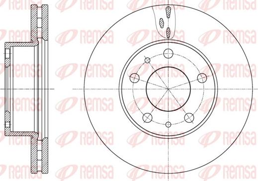 Remsa 61637.10 - Тормозной диск autospares.lv