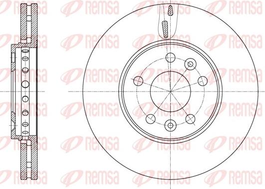 Remsa 61625.10 - Тормозной диск autospares.lv