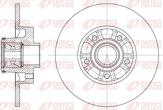 Remsa 61626.20 - Тормозной диск autospares.lv