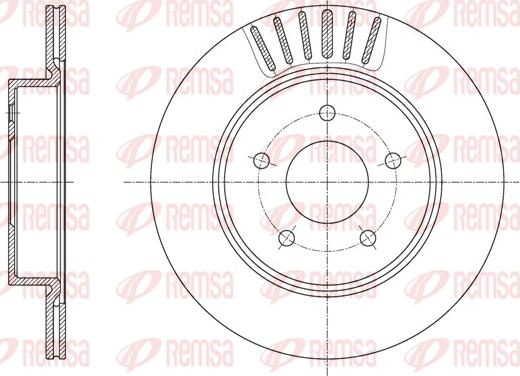 Remsa 61623.10 - Тормозной диск autospares.lv