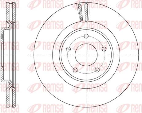 Remsa 61622.10 - Тормозной диск autospares.lv