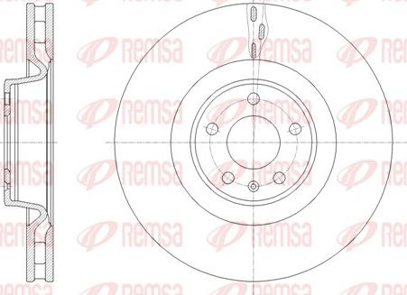 Remsa 61671.10 - Тормозной диск autospares.lv