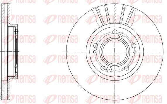 Remsa 61678.10 - Тормозной диск autospares.lv