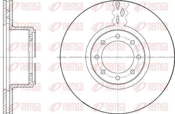 Remsa 61673.10 - Тормозной диск autospares.lv