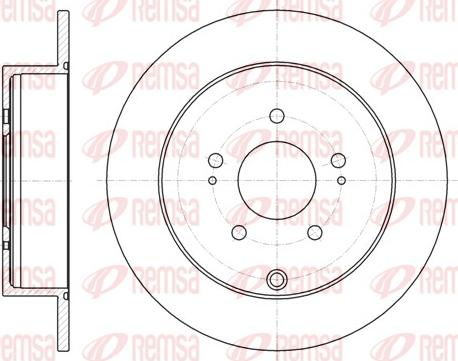 Remsa 61098.00 - Тормозной диск autospares.lv