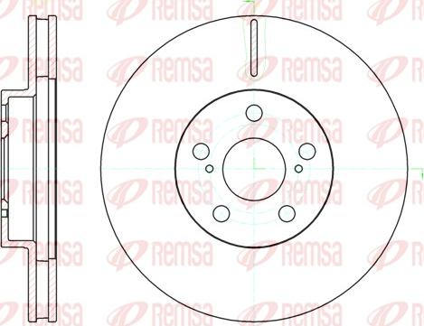 Remsa 61093.10 - Тормозной диск autospares.lv