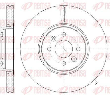 Remsa 61049.10 - Тормозной диск autospares.lv