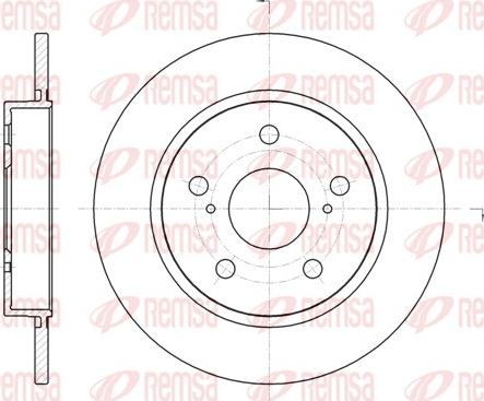 Remsa 61044.00 - Тормозной диск autospares.lv