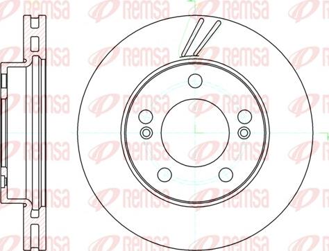 Remsa 61040.10 - Тормозной диск autospares.lv