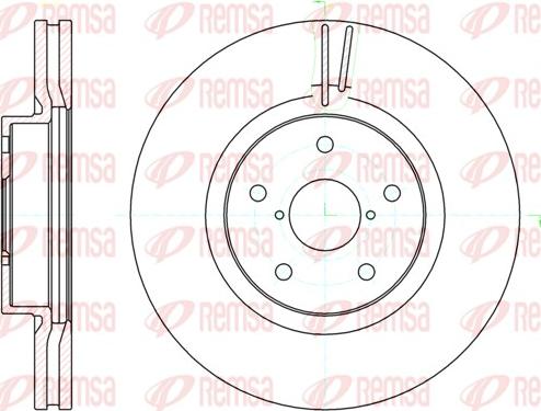 Remsa 61041.10 - Тормозной диск autospares.lv