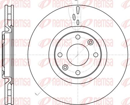 Remsa 61059.10 - Тормозной диск autospares.lv