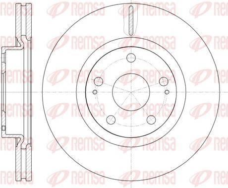 Remsa 61050.10 - Тормозной диск autospares.lv