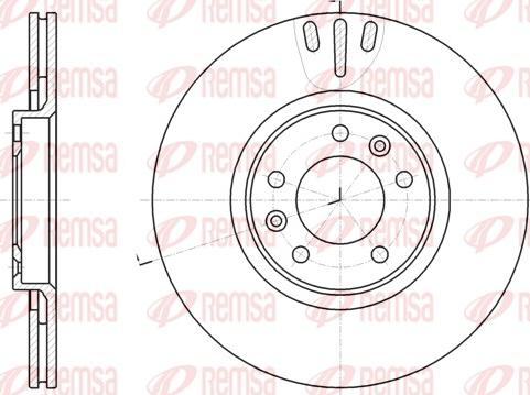 Remsa 61051.10 - Тормозной диск autospares.lv