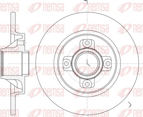 Remsa 61058.00 - Тормозной диск autospares.lv