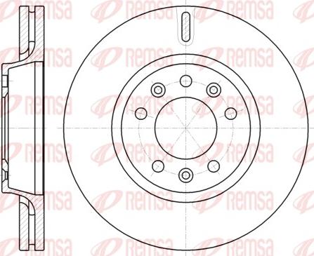 Remsa 61052.10 - Тормозной диск autospares.lv