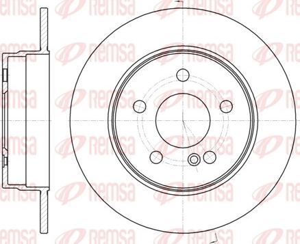 Remsa 61069.00 - Тормозной диск autospares.lv