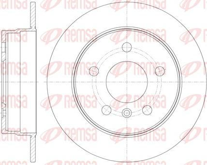 Remsa 61065.00 - Тормозной диск autospares.lv