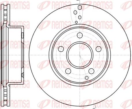 Remsa 61066.10 - Тормозной диск autospares.lv