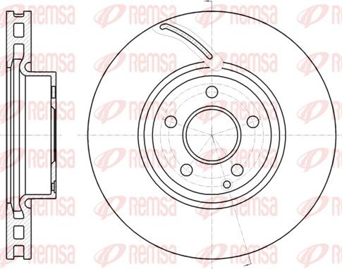 Remsa 61067.10 - Тормозной диск autospares.lv