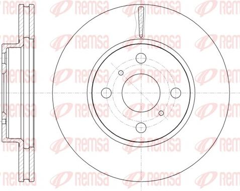 Remsa 61005.10 - Тормозной диск autospares.lv