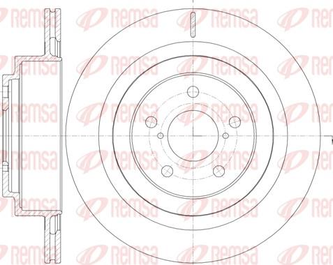 Remsa 61001.10 - Тормозной диск autospares.lv