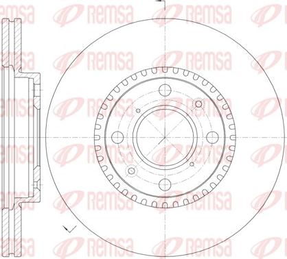 Remsa 61002.10 - Тормозной диск autospares.lv