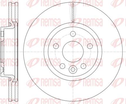 Remsa 61019.10 - Тормозной диск autospares.lv