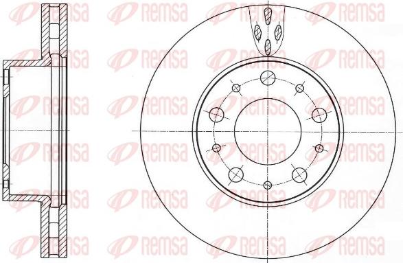 Remsa 61015.10 - Тормозной диск autospares.lv