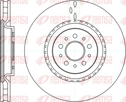 Remsa 61010.10 - Тормозной диск autospares.lv