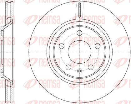 Remsa 61012.10 - Тормозной диск autospares.lv