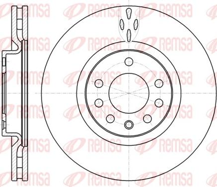 Remsa 61017.10 - Тормозной диск autospares.lv