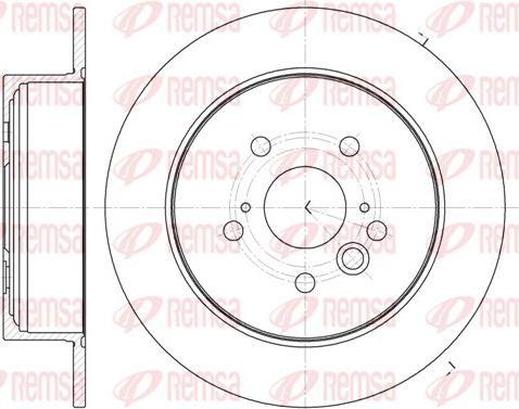 Remsa 61089.00 - Тормозной диск autospares.lv