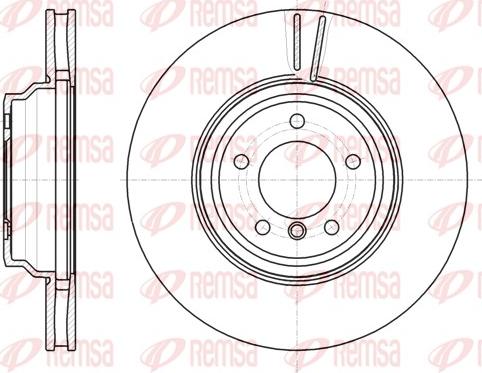 Remsa 61080.10 - Тормозной диск autospares.lv