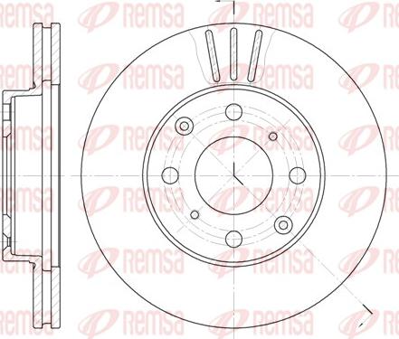 Remsa 6108.10 - Тормозной диск autospares.lv