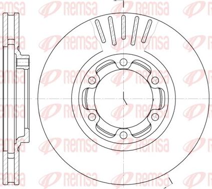 Remsa 61083.10 - Тормозной диск autospares.lv