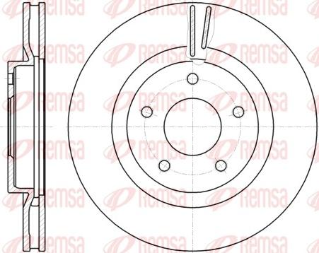 Remsa 61087.10 - Тормозной диск autospares.lv