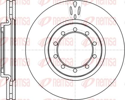 Remsa 61039.10 - Тормозной диск autospares.lv