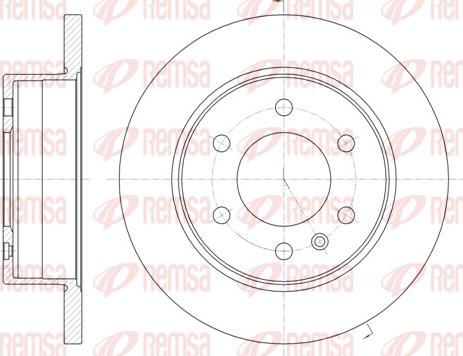 Remsa 61035.00 - Тормозной диск autospares.lv