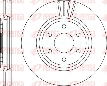 Remsa 61037.10 - Тормозной диск autospares.lv