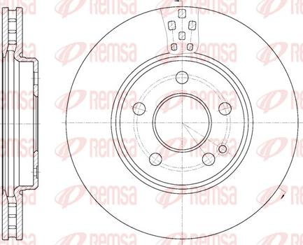 Remsa 61029.10 - Тормозной диск autospares.lv