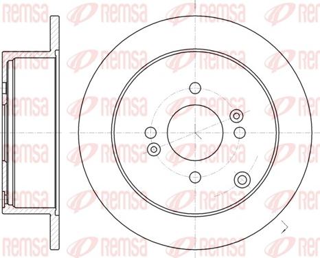 Remsa 61024.00 - Тормозной диск autospares.lv