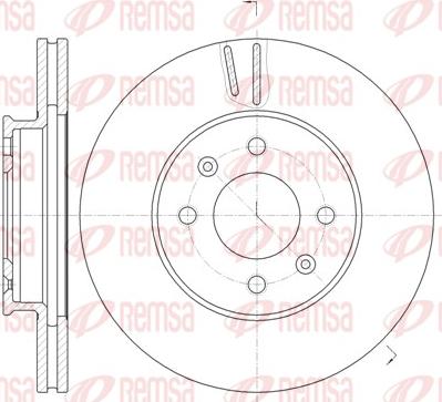 Remsa 61023.10 - Тормозной диск autospares.lv